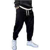 SOLY HUX Men's Casual Sweatpants Drawstring Elastic Waist Joggers Pants with Pockets