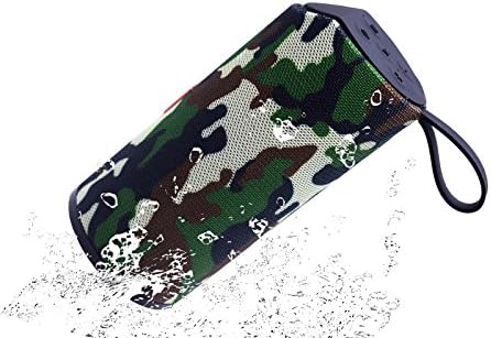 Portable Wireless Bluetooth Speakers,IPX5 Waterproof Splashproof Speaker with FM Radio and Bass;For Beach,Fishing,Biking,Outdoor,Home,Travel,Support Apple iPhone,iPad,Computer,Samsung. (Camouflage)