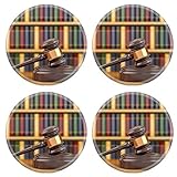 MSD Round Coasters Non-Slip Natural Rubber Desk