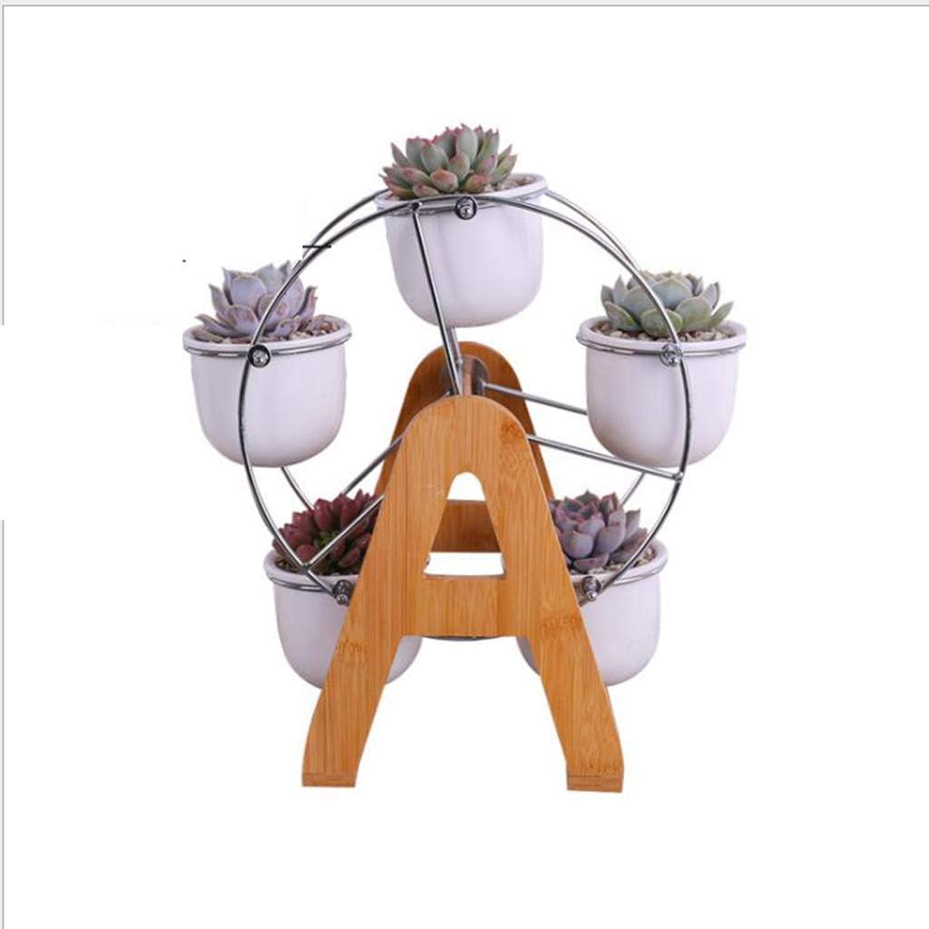 JSSFQK Sencilla Planta Moderna Maceta En Maceta Noria Soporte de ...