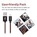Cablex iPhone Charger 3Pack 6FT Extra Long Nylon Braided Lightning to USB Charging Cable with Aluminum Heads for iPhone 7/7 plus/6/6s/6 plus/6s plus, 5c/5s/5/SE, iPad Air/Mini, iPod Nano/Touch