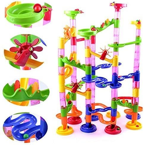105pcs Kids Building Blocks Maze Track Marble Ball Construction Toy