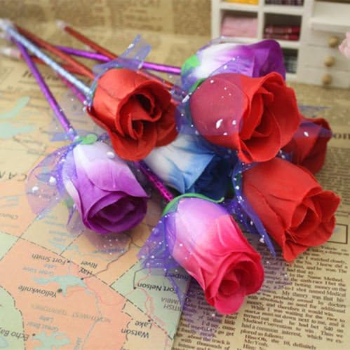 4pcs Cute Rose Creative school supplies ballpoint pen Office little gift pen