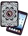 iPad Mini Case,iPad Mini 2 Case,iPad Mini 3 Case,Adela Shop Ultra Slim Fit Bumper Hard Case 3in1 Shockproof for Apple iPad Mini 1/2/3 [Full Body Protective] Lightweight with Pc & Silicone,Center Rose