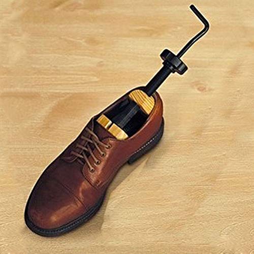 PiggiesC Unisex Women Men Wooden Adjustable 2-Way Shoe Stretcher Expander Shaper Tree M