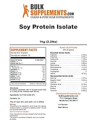 Bulksupplemets - Polvo aislante de proteínas de soja, 1