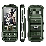 Cectdigi T9900 Rugged Mobile Phone 2G GSM,Shockproof Military-Designed Phone with Power Bank Charging Function,15800mAh,2.8inch Display,Dual SIM Cards,Flashlight Equipped,Voice Broadcast (Green)