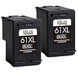 Voshy 61XL Remanufactured Ink Cartridge Replacement for HP 61 XL Compatible with Envy 4500 5530 4502 5534 5534 Officejet 4630 4635 Deskjet 1000 2540 1010 Printer (Black, 2-Pack)