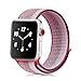 Winmy Sport Band Compatible with Apple Watch Bands 40mm 38mm, Woven Nylon Sport Loop Wristband Adjustable Closure Strap Replacement Strap for iWatch Series 4 3 2 1 - Berry Stripe