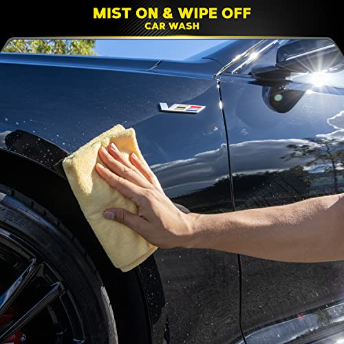 MEGUIAR’S ULTIMATE WATERLESS WASH & WAX, SCRATCH-FREE WATERLESS CAR CLEANING SPRAY THAT MAKES DETAILING QUICK AND EASY, 2-IN-1 CLEANER AND PROTECTION TO HELP YOUR RIDE SHINE, 26 OZ