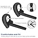 Bluetooth Headset Earpiece for Cell Phones - Wireless in Ear Piece Blue Tooth Head Set w/Mic, Compatible w/iPhone Samsung Cellphone, Hands-Free Noise Cancelling Headphones w/Microphone for Driving