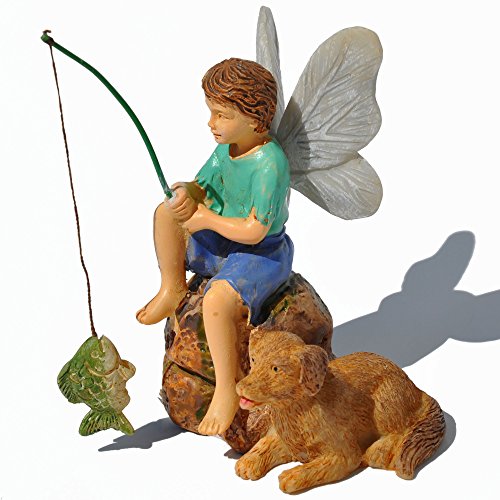 Miniature fairy garden gone fishin