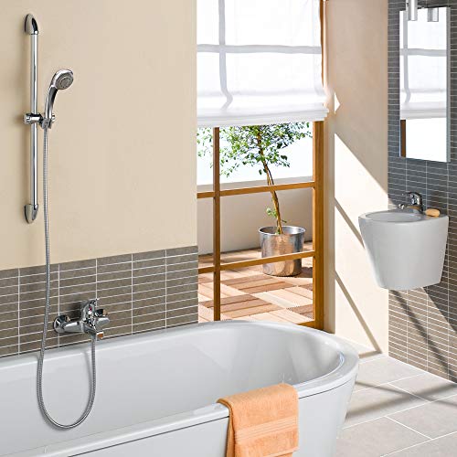 Chrider Shower Hose, 60 Inches Chrome Handheld Shower Head Hose with Brass Insert and Nut, Bathroom Stainless Steel and Flexible Showerhead Hose Replacement - Thumbnail 6