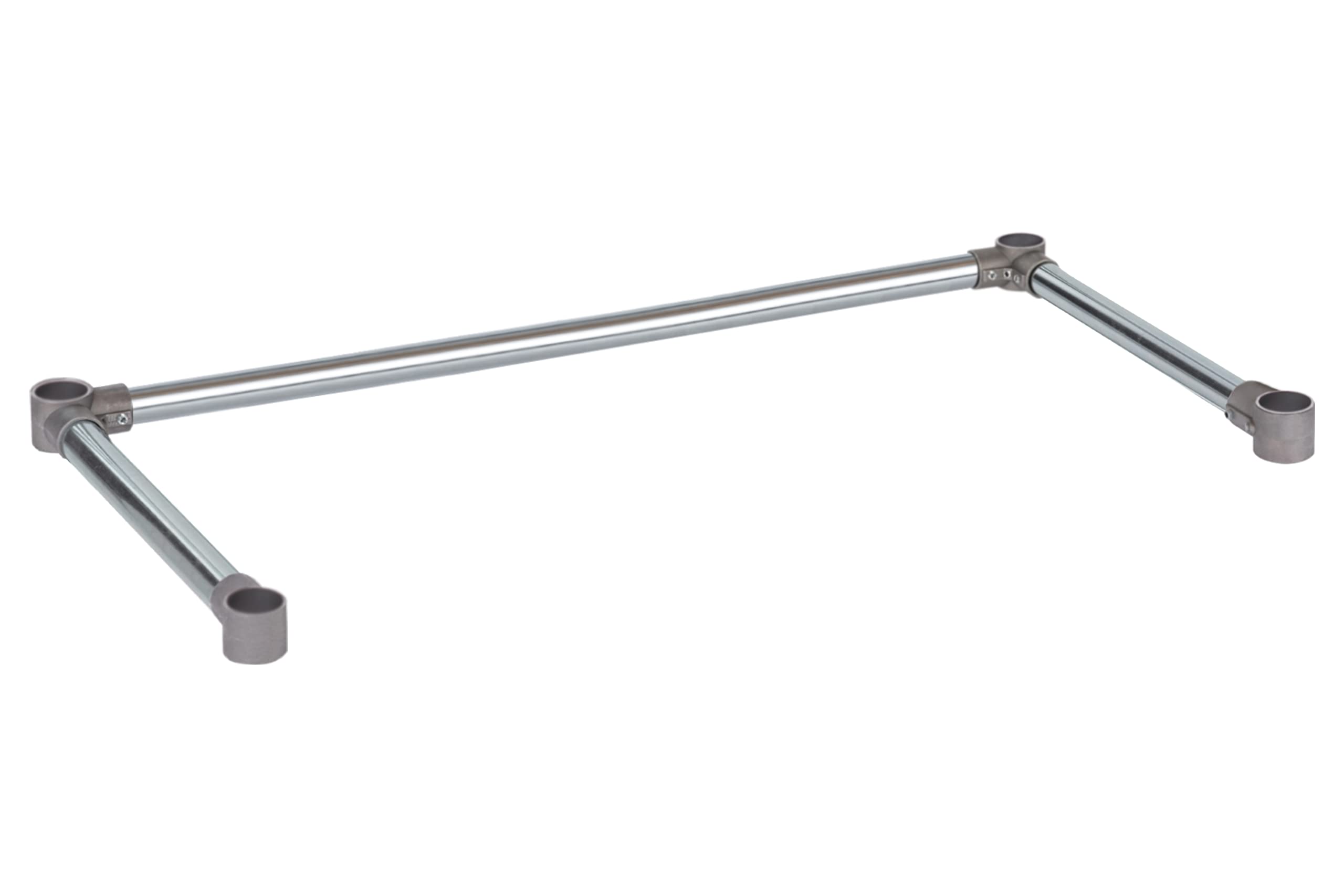 Photo 1 of DuraSteel Open Base Work Table Bracing - 24 x 48 Inch Table Stabilizing Leg Cross Braces