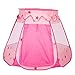 Play Tent for Kids Indoor or Outdoor Pink Children Playhouse(Not Included Balls)