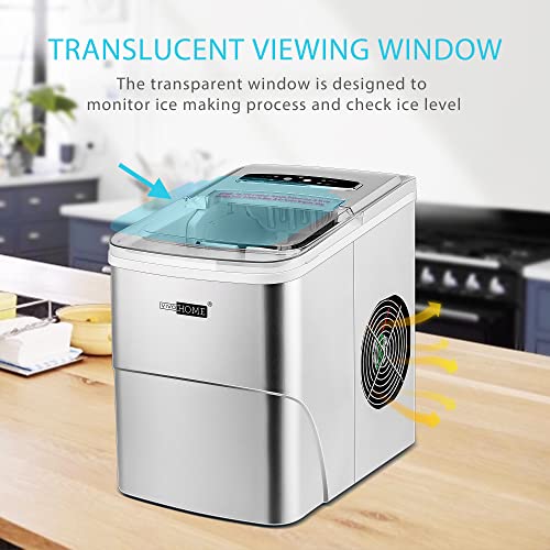 VIVOHOME Electric Portable Compact Countertop Automatic Ice Cube Maker