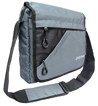 GOODTIMES Polyester Grey Laptop Messenger