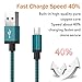 MGLSSB [3-Pack] 6FT Micro USB Cable Nylon Braided High Speed USB 2.0 to Micro USB Charging Cables Android Charger Cord for Samsung Galaxy S7 Edge/S6 Edge/S4/S3,Note 5/4/3,HTC,LG,Nexus
