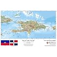 Haiti & The Dominican Republic Laminated Wall Map (MSH
