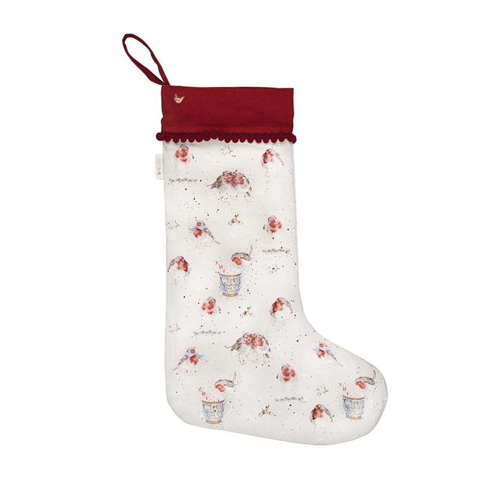 Wrendale Designs by Hannah Dale - Season’s Tweetings Christmas Stocking - 220mm x 600mm