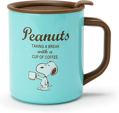Amazon Co Jp スヌーピー フタ付きステンレスマグカップ コーヒータイム おもちゃ