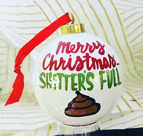 Griswold christmas Amazon.com: Merry Christmas Shitter Was Full Christmas Vacation Ornament: Handmade