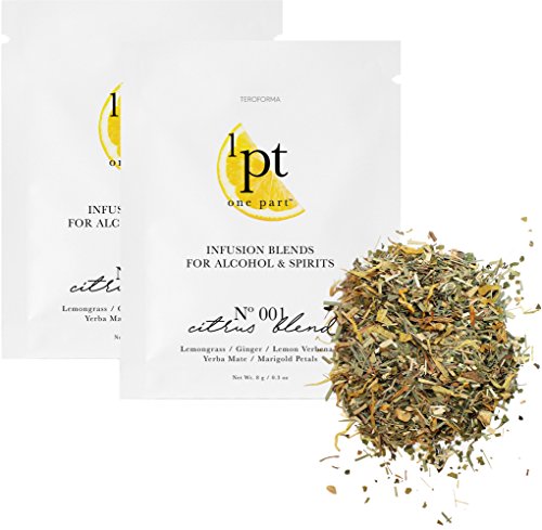 Teroforma 1pt CITRUS Infusion Blend for Alcohol & Spirits – Flavor Infuser Packets for Home Infusion (Single Pack, 2 Packets)