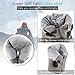 simptech Inflatable Travel Pillow,Airplane Pillow with Super Soft Slipcover,fabric pvc, Big Valve Design Inflate and Deflate in Seconds, Unfolding Used As Lumbar Support