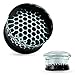 BodyJ4You Glass Saddle Plugs Kit Black Honeycomb Set 2G-16mm (2 Pieces)