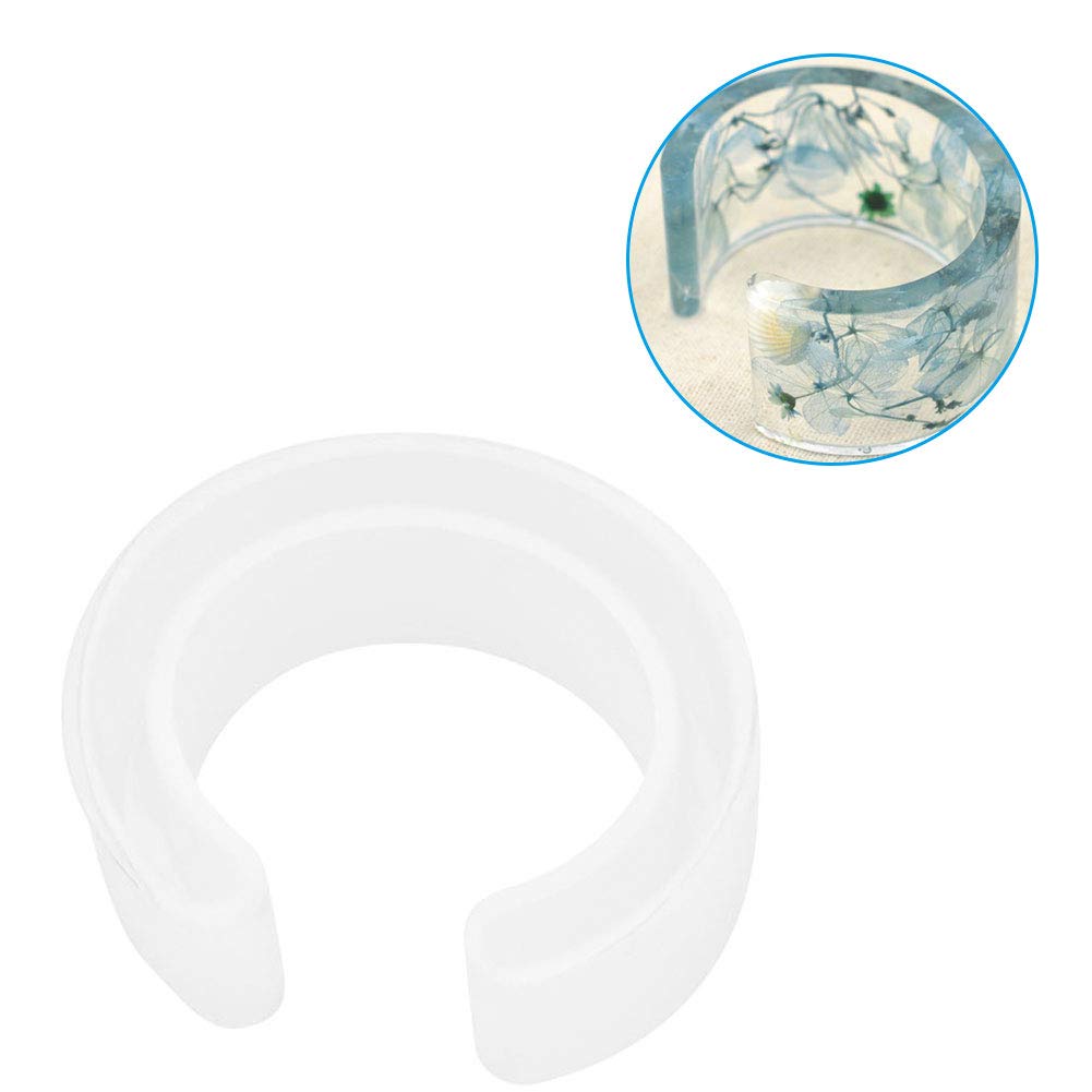 Bracelet Mould, C Type Silicone Bangle Mold Epoxy Resin Ring Jewelry Casting Mould for DIY Crafters Wedding Decor Wedding Decor Holiday Party Favors