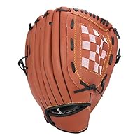 Unihoh Baseball Glove Softball Gloves - Right Hand Throw - Adult and Youth Sizes - 12,5in Size Mitts - Easy Break in Baseball Mitt (10.5 inch, Brown)