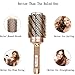 [Upgrade] BIBTIM Round Hair Brush with Boar Bristle for Blow Drying, Curling & Straightening, Professional Salon Styling Brush, Nano Technology Ceramic for Perfect Volume & Shine (Gold)