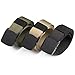 3 Pack: Nylon Canvas Breathable Military Tactical Men Waist Belt With Plastic Buckle