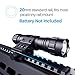 CISNO Portable Ultra Bright 1000 Lumens Tactical LED Flashlight with Upgraded Remote Pressure Switch and Offset Mount, Water Resistant Torch for Hunting Hiking Camping