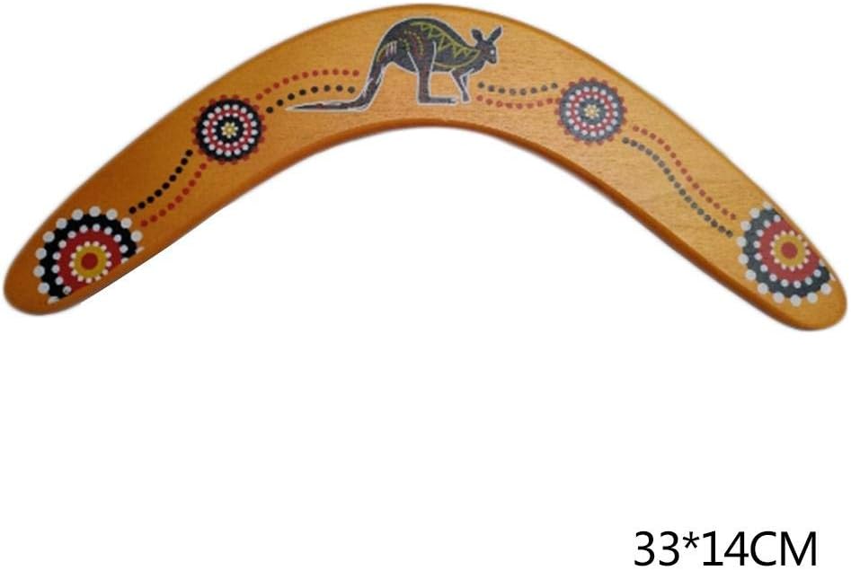 Rlorie Wood Boomerang Hand Crafted Flying Boomerang For Kids And Adults,Professional Australian Style Maneuver Dart Outdoor Sports Boomerang favorable