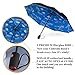 IHOR mothers day gifts Best Automatic Black Small Umbrella Rain Blue Sky Canopy Totes Auto Open & Close Portable Travel and Compact