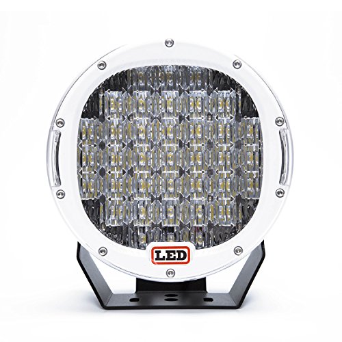 Autvivid 1PC 185W 8.85″ Flood LED Work Light Headlamp Off Road Fog Light Driving Lamp Roof Bar Bumper Led Work Light for ATV Jeep Car SUV Cherokee Chevrolet Land Rover Wrangler Pickup Boat (White)