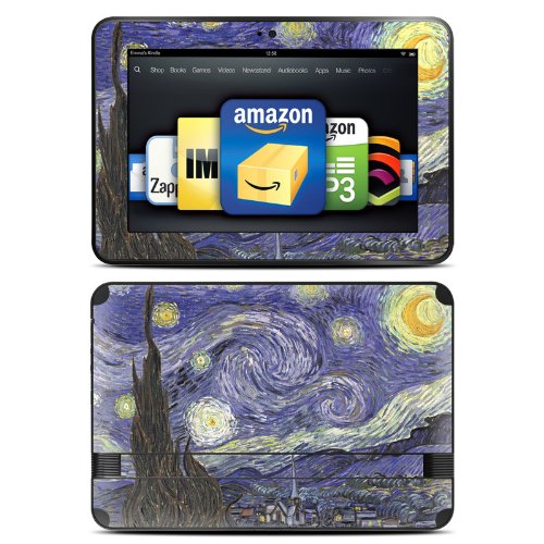 Kindle Fire HD 8.9" Skin Kit/Decal - Starry Night - Vincent Van Gogh