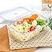 C CREST [6-Pack] Large Glass Food Storage Containers, Meal Prep Containers, Glass Containers for Food Storage with Lids, Airtight, Leakproof, BPA-Free