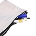 BCP 10-Pieces Multi-Purpose Cotton Canvas Zipper Invoice Bill Bag Pen Pencil Cosmetic Makeup Bag Pouch Blank DIY Craft Bag 9 x 5 Inches Random Color Zipper
