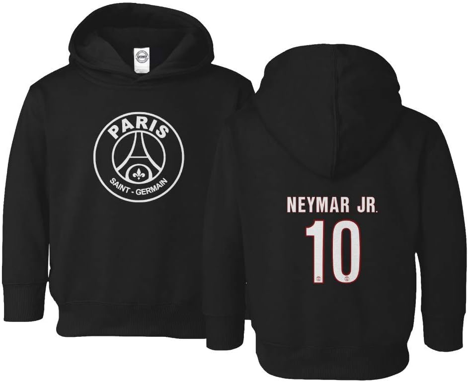 New Paris Soccer Shirt #10 Neymar Jr. Little Kids Girls Boys Toddler Hooded Sweatshirt