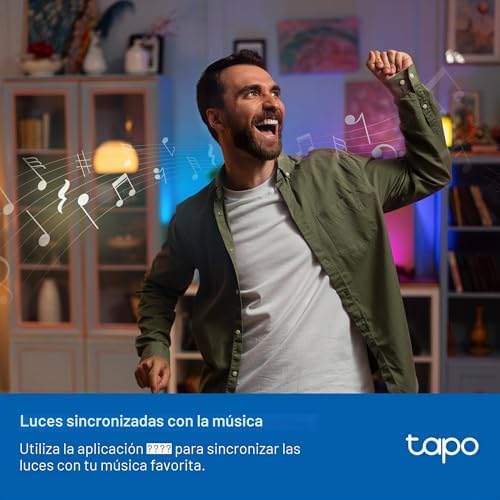 Lâmpada WiFi, lâmpada LED multicolorida E14 2500K-6500K, regulável 40W 470Lm, funciona com Alexa, controlo por voz, poupança de energia, L430C.