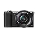 Sony Alpha a5100 24.3MP HD 1080p Mirrorless Digital Camera with 16-50mm Lens Black Bundle with 32GB Memory Card, Bag, Battery, Charger, 40.5mm Kit, Training Guide, Table-top Tripod and HDMI Cable