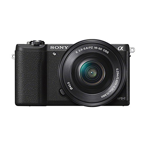 Sony Alpha a5100 24.3MP HD 1080p Mirrorless Digital Camera with 16-50mm Lens (Black Essential Kit)