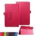 Acer Iconia One 8 B1-820 Case,Acer Iconia Tab 8 A1-860 Case,Mama Mouth PU Leather Folio 2-folding Stand Cover with Stylus Holder for 8" Acer Iconia One 8 B1-820 / A1-860-19LU Tablet,Rose Red