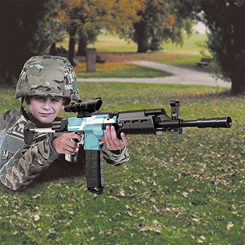 Pistola de Juguete Eléctrica con 100 Dardos, Pistola de Juguete para niños con 12 Clips para Dardos, Pistola Blaster 3 Modos de Disparo, Regalo de Cumpleaños para Niños de 6 7 8 9 10 11 12+ Años