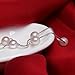 HXZZ Fine Jewelry Women Gifts 925 Sterling Silver Freshwater Cultured White Pearl Chain Gypsophila Pearl Necklace