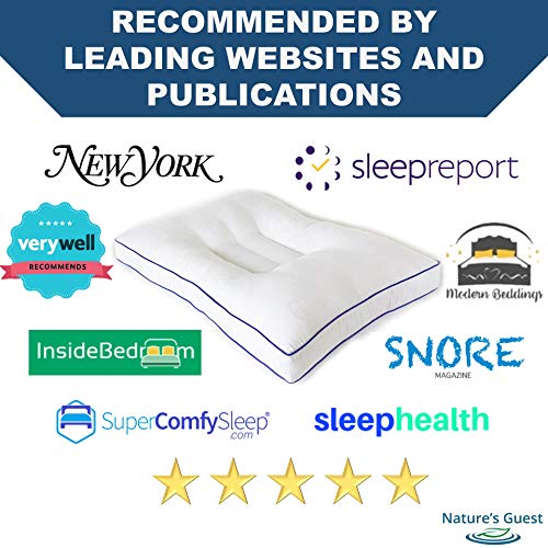 Nature's Guest Cervical Pillow, Contour Orthopedic Support & Cervical