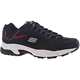 Skechers Stamina Cutback Mens Sneakers Black/Red 9 EW