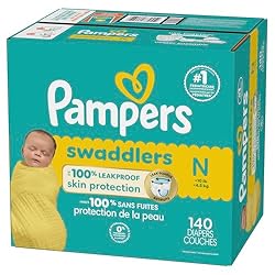 Pampers Baby Diapers - Swaddlers - Size 0, 140